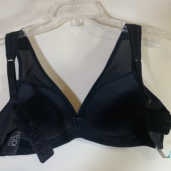NWT. Heidi by Haiti Klum Black Unwired Boost Bra Size-Medium. - Picture 6 of 10